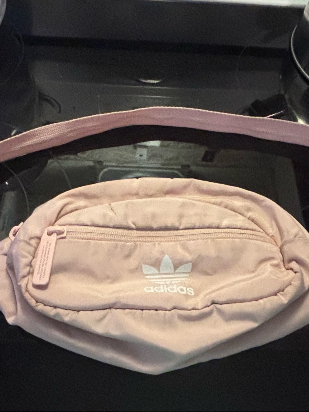 adidas Light Pink Trefoil Crossbody Waist Bag